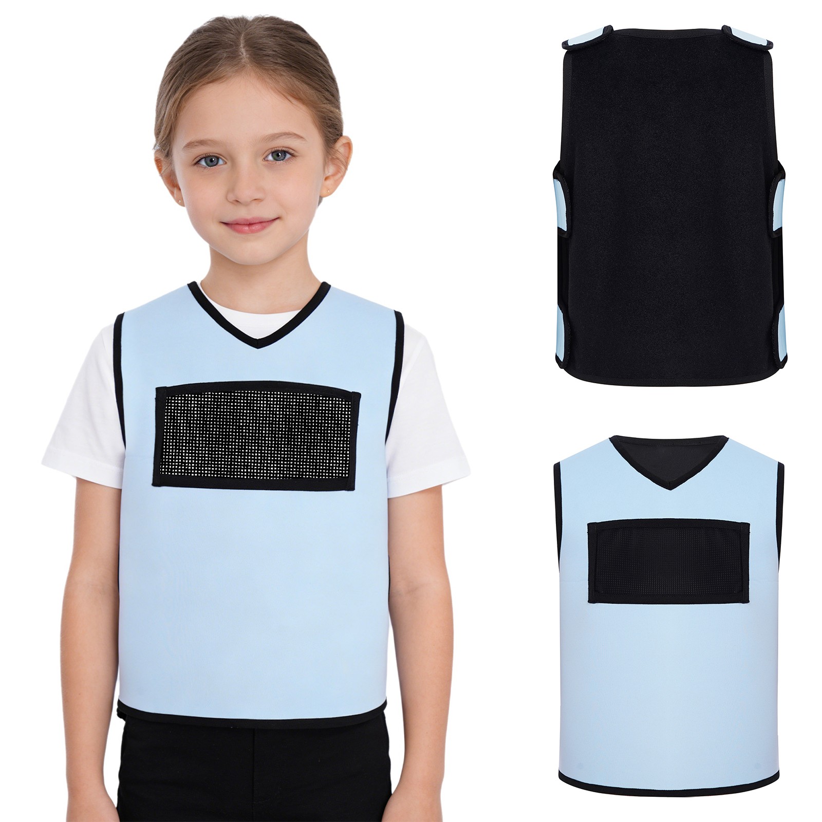 US Kids Weighted Vest Deep Pressure Comfort Adjustable Sensory Compression Tops