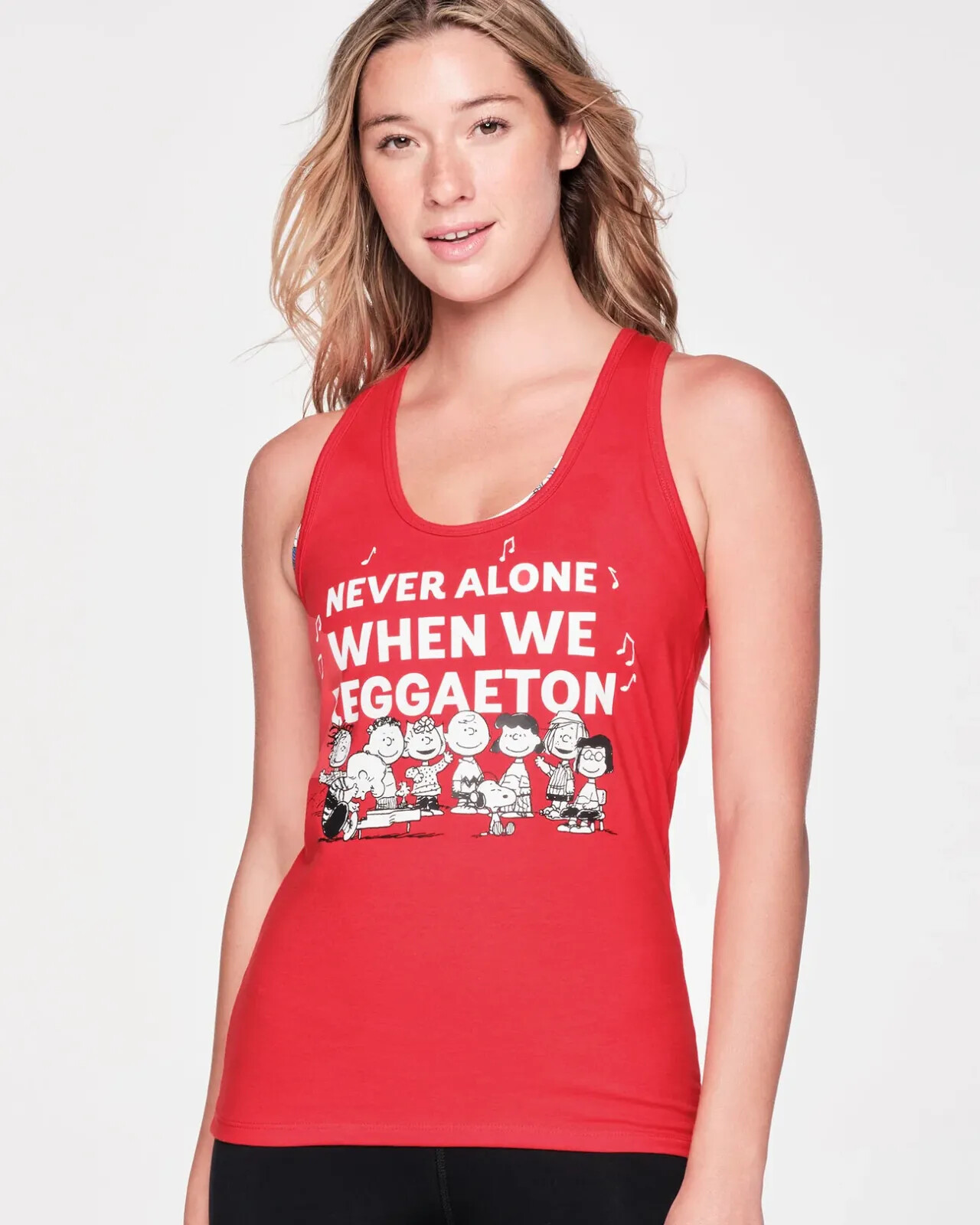 Zumba X Peanuts Racerback Tank Top ~Viva La Red ~ XS S M L XL XXL ~Free Ship