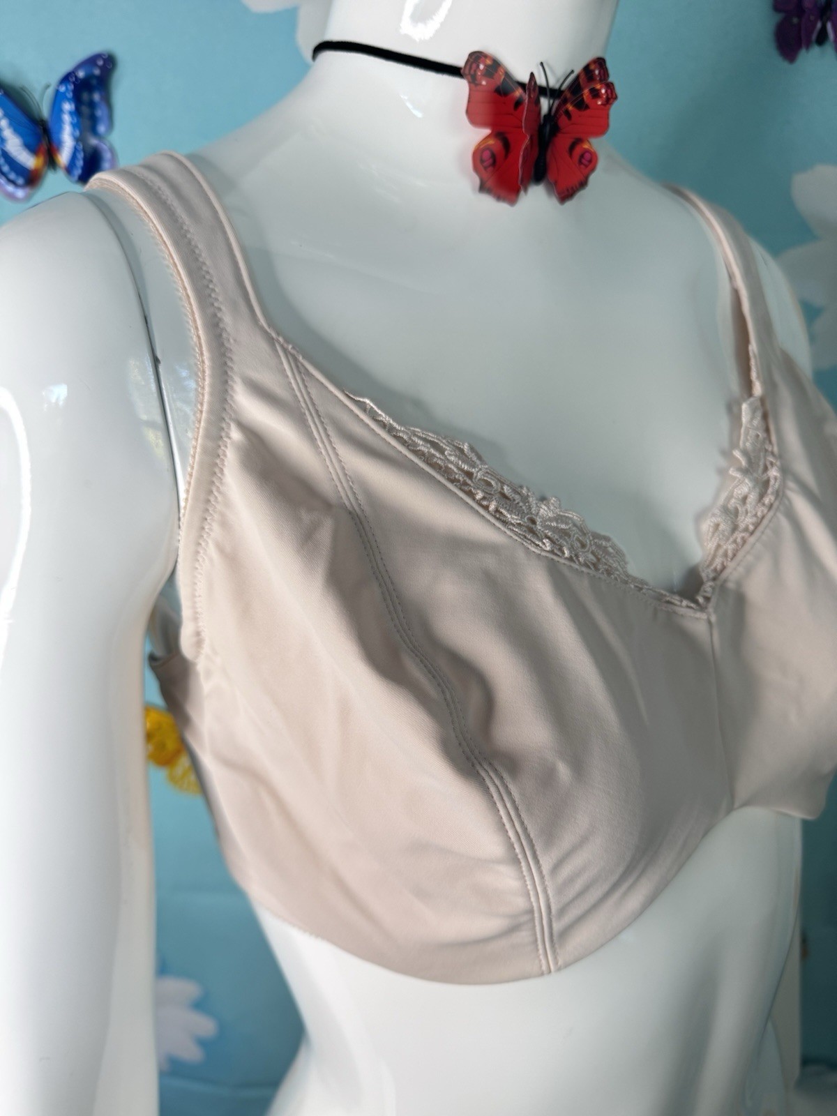 VANITY FAIR UNLINED UNDERWIRE TSHIRT BRA SZ 38C #75-118 BEIGE EUC