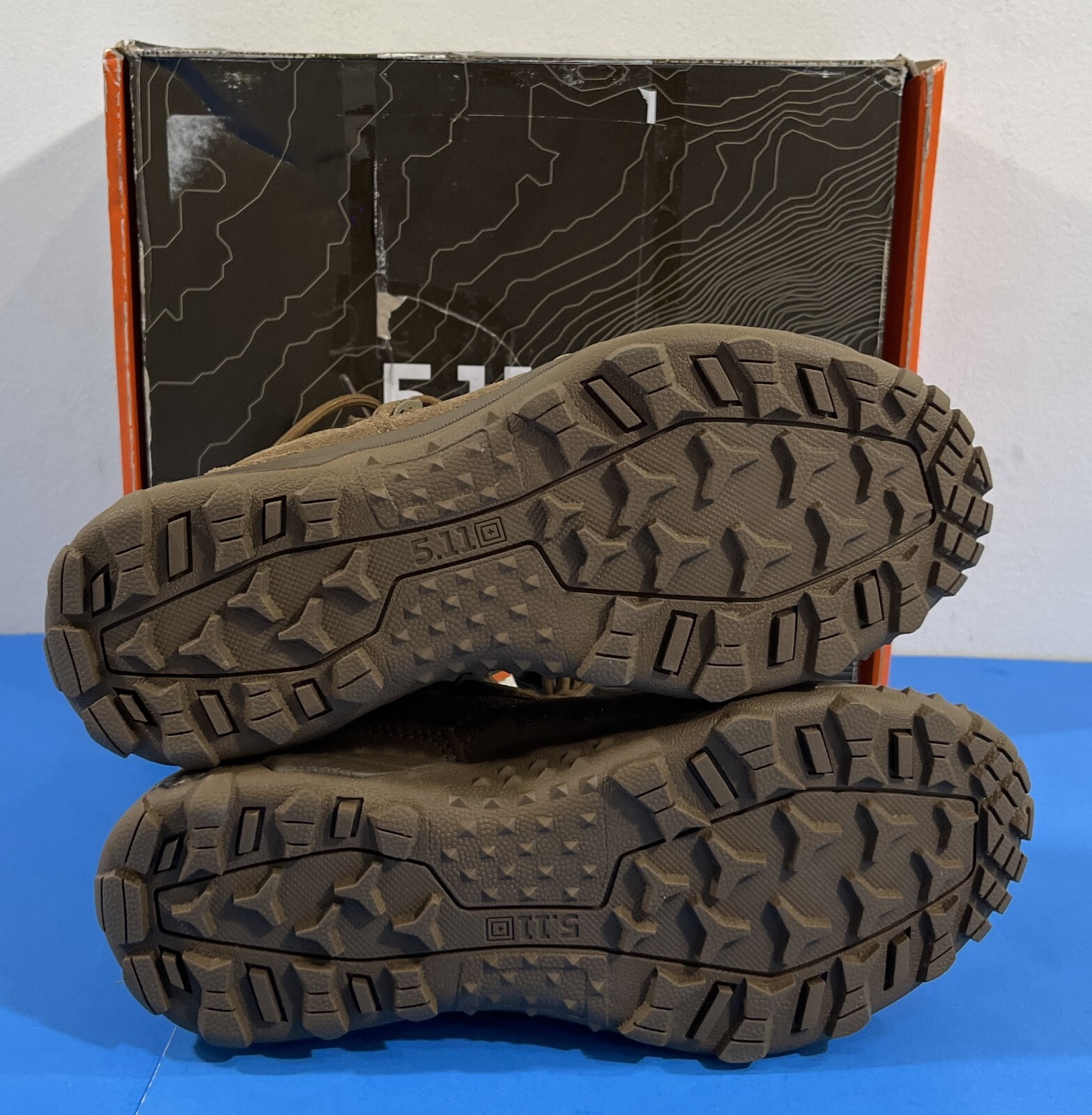 5 REG NIB MENS 5.11 TACTICAL A/T NON-ZIP ALL TERRAIN BOOTS 12422 DARK COYOTE