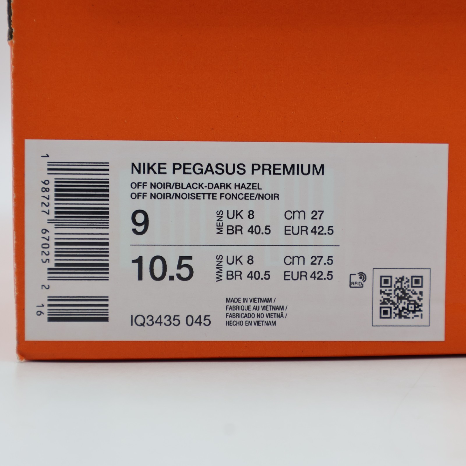 IQ3435-045 Nike Pegasus Premium Off Noir Dark Hazel (Men’s)