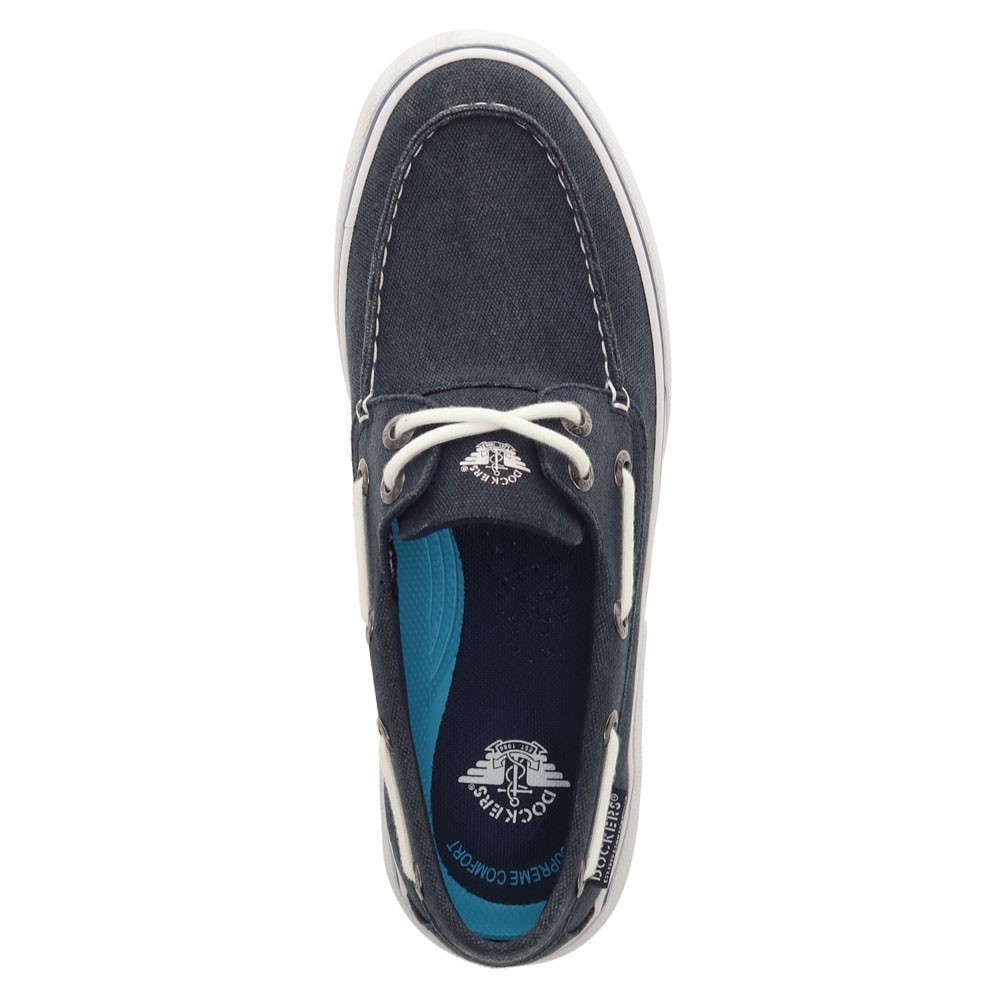 Dockers Mens Rowe Canvas Casual Lace Up Boat Shoe