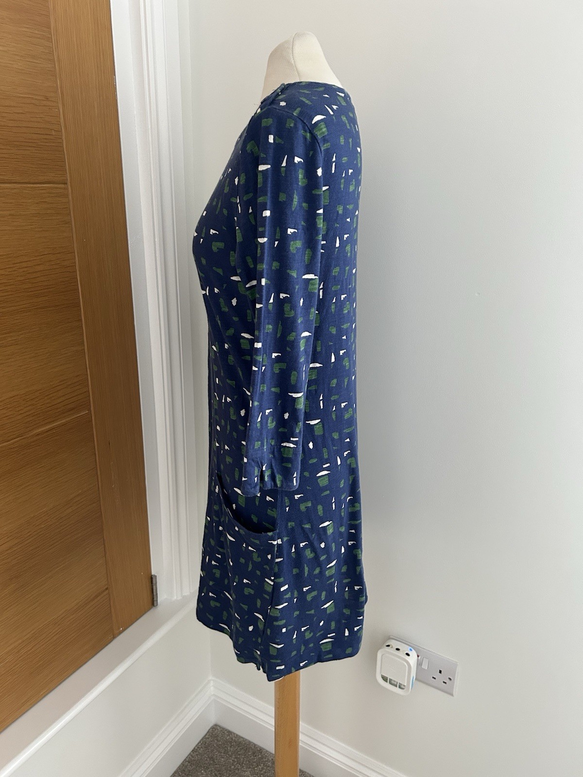 Seasalt Cape Cornwall Blue Shape Collage Tunic Size Uk 8