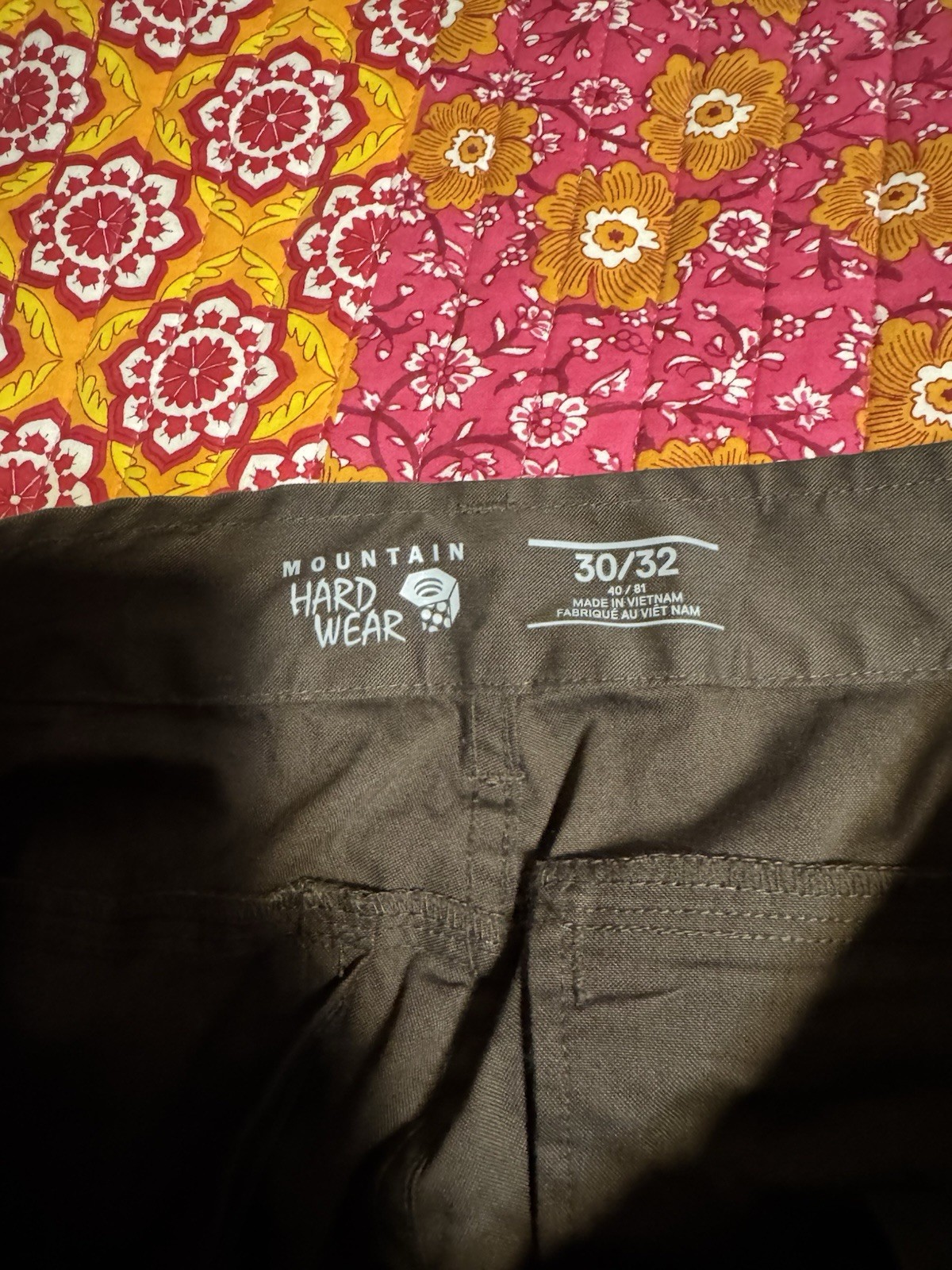 Mountain Hardwear Men’s Hardwear AP Pants Brown Outdoor Hiking Size 30×32