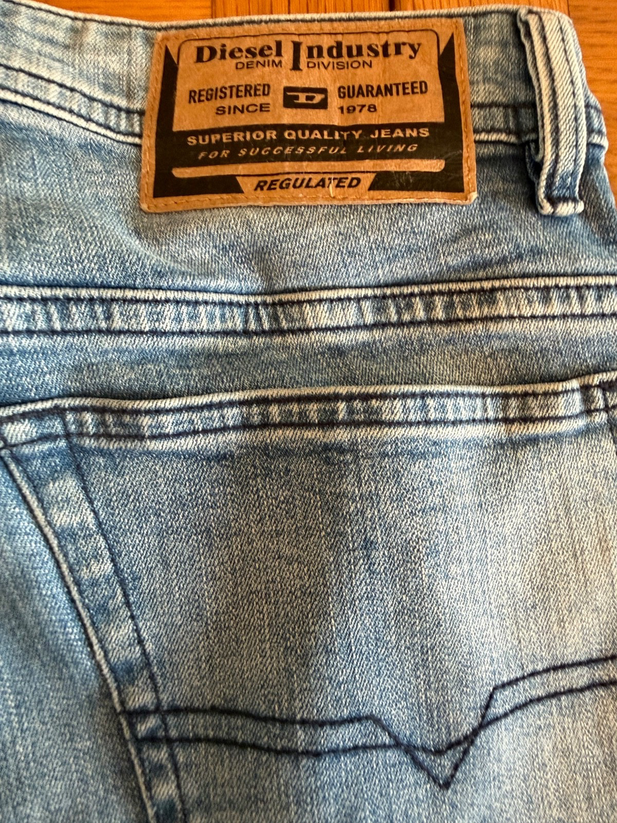 Mens Diesel THOMMER-R Stretch Slim Skinny Blue Jeans W32 L32 Wash RB066
