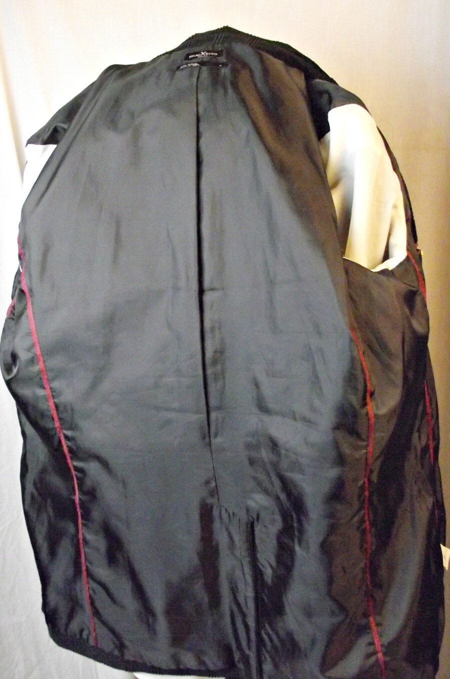 NEW No Tags Marc Ecko Mens Textured Corduroy Blazer Black Medium-Large