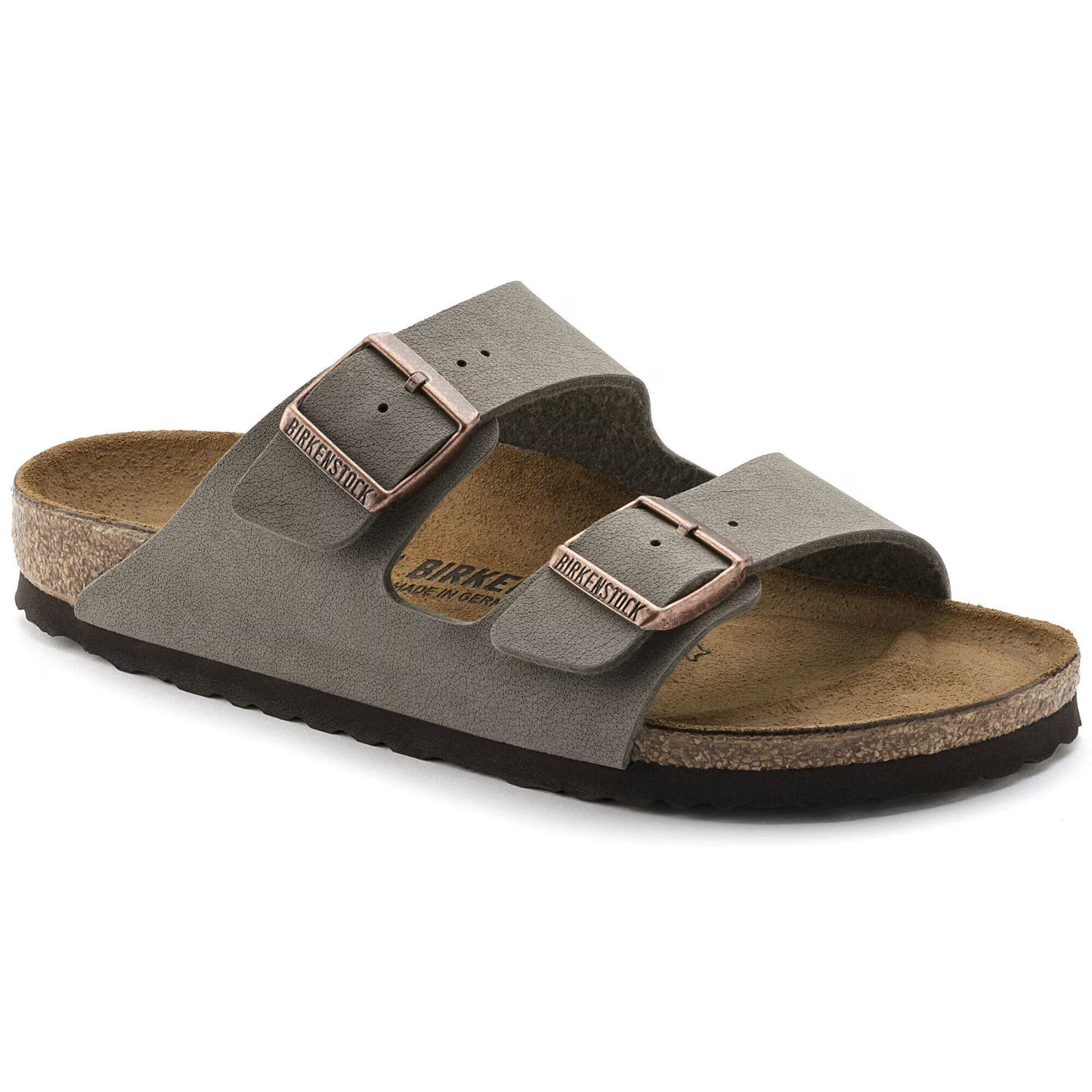 Birkenstock Arizona Birko-Flor Soft Footbed Stone Unisex sandals EU37-45