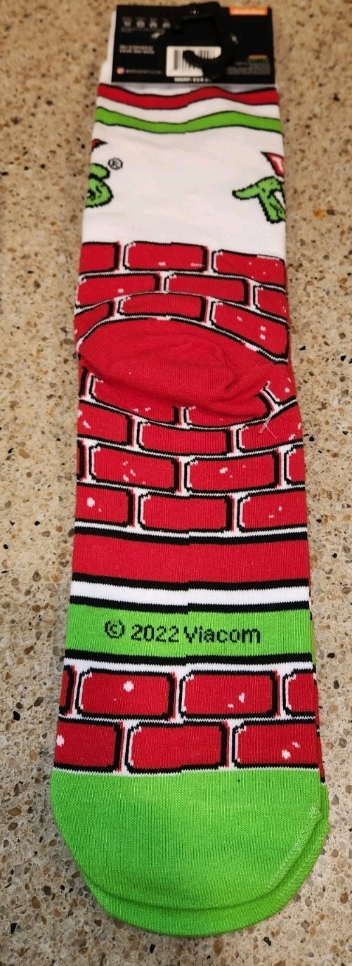 2 Pair Odd Sox Teenage Mutant Ninja Turtles Crew Socks TMNT Nickelodeon Unisex