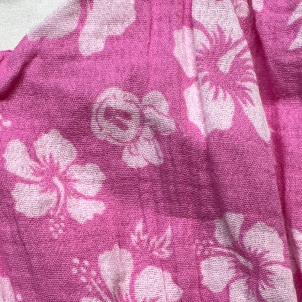 Disney Mickey & Friends Minnie Mouse Pink Floral Gauze Dress Kids XL 14 DSNI1IQ