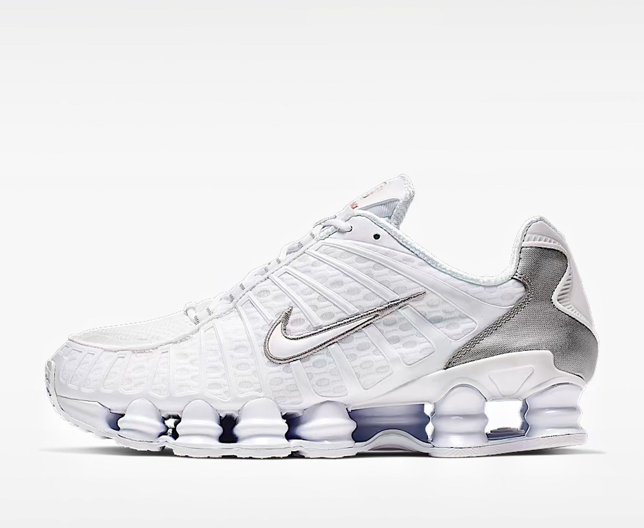 Nike Shox TL OG White Metallic Silver Sneakers Retro AV3595-100 Mens Size 10-13