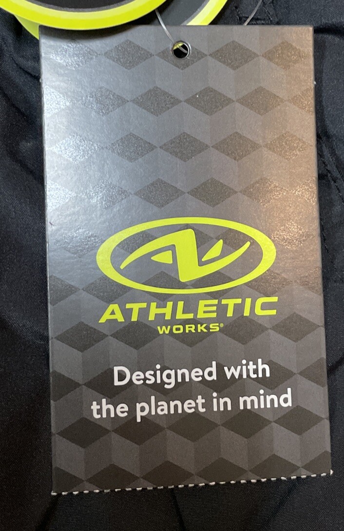 Womens Exercise Shorts Athletic Works Black Running Gym Size Medium 8-10