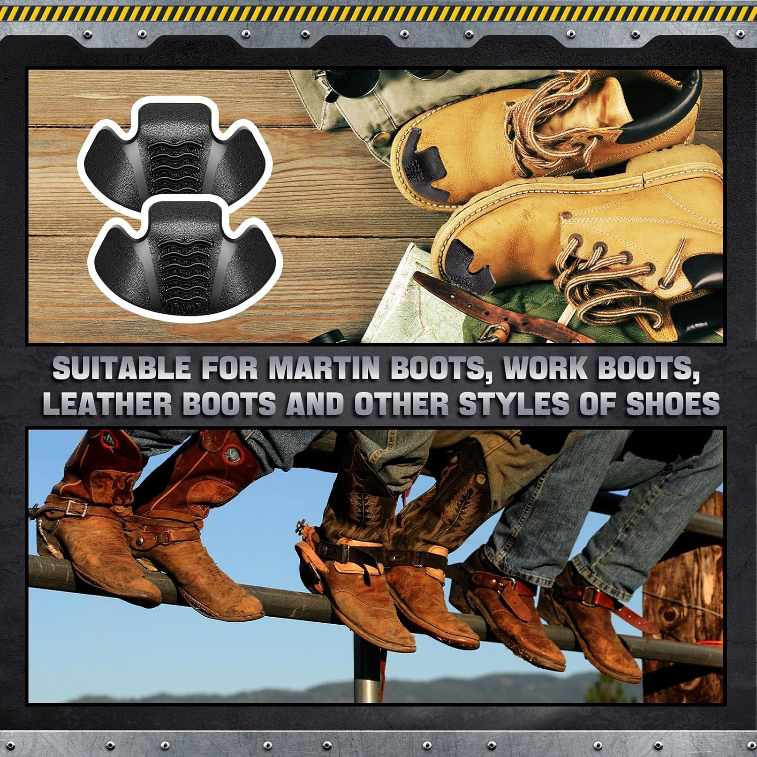 Boot Toe Protectors Boot Guards Work Protector Work Toe Cover for Camping Climbi