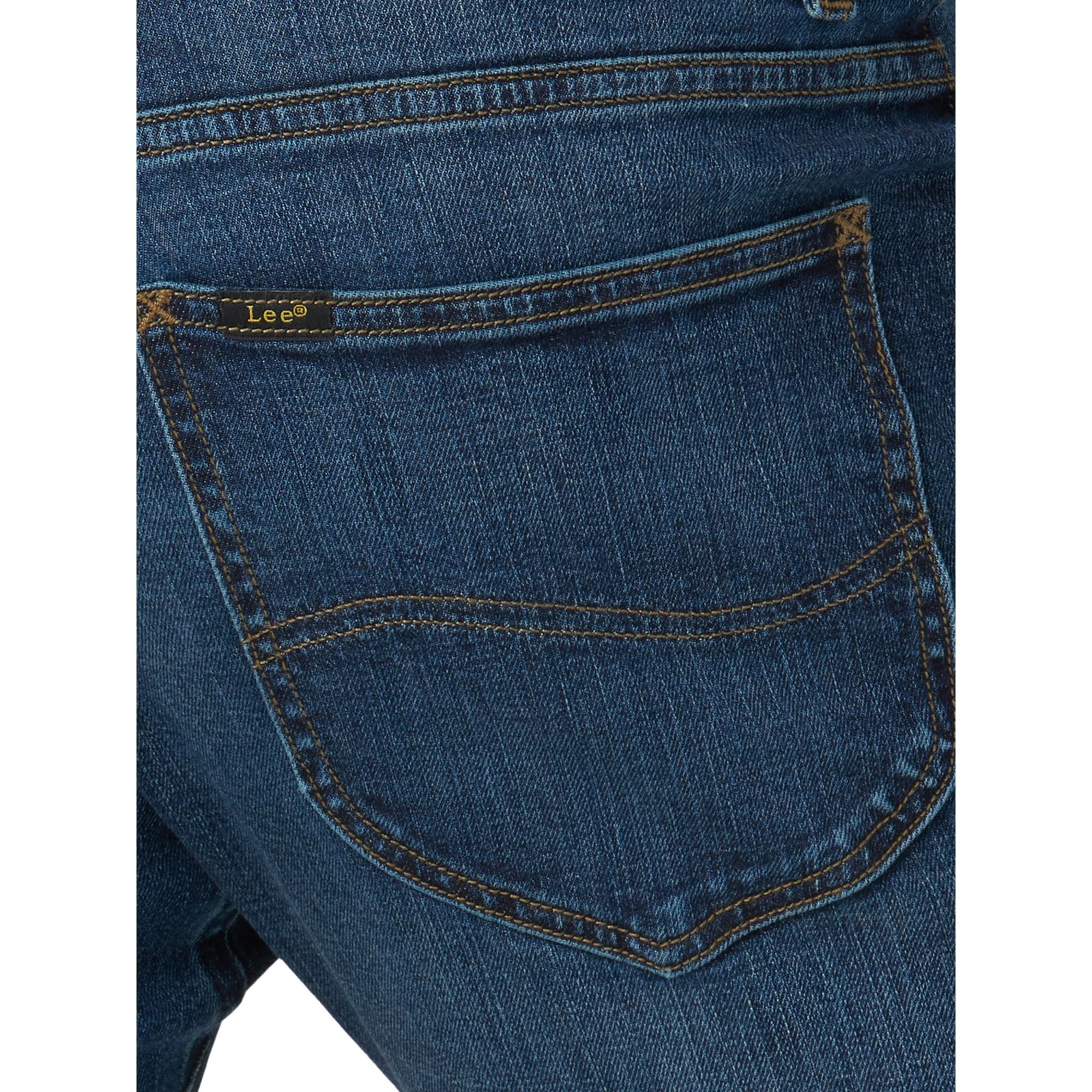 Lee Men’s Active Stretch Flex Blue Demin Slim Straight Fit Jeans Pants: 28×30