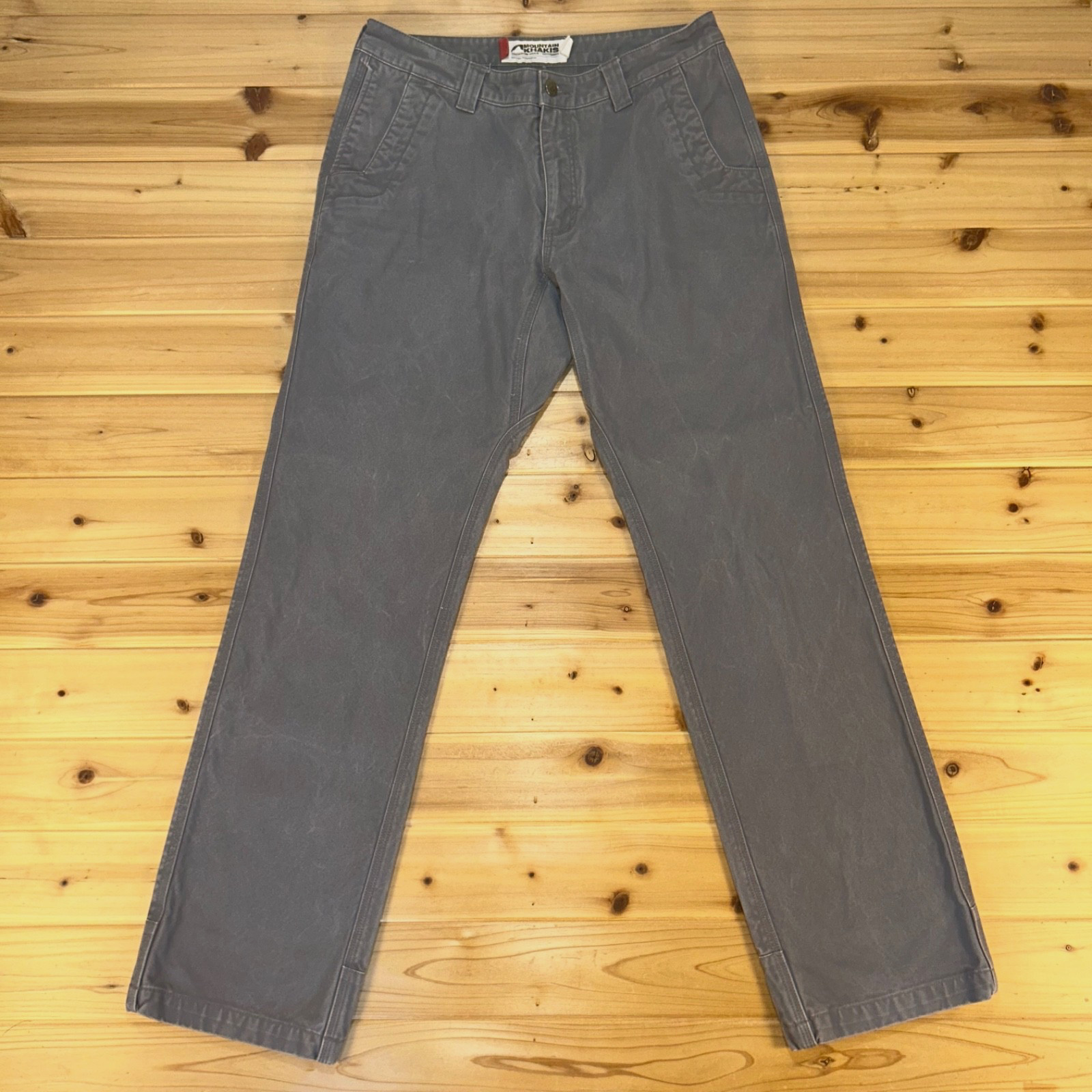 Mountain Khakis Pants Mens 32×32 Gray Slim Fit Straight Leg Hiking Pants