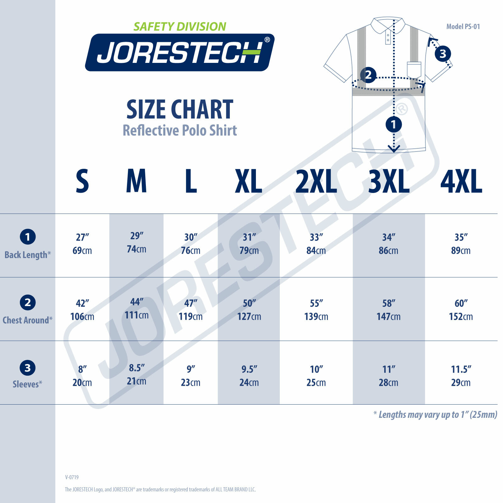 5 Pack NEW JORESTECH ANSI/ISEA Class 2 Safety Reflective Quick-Dry Polo Shirts