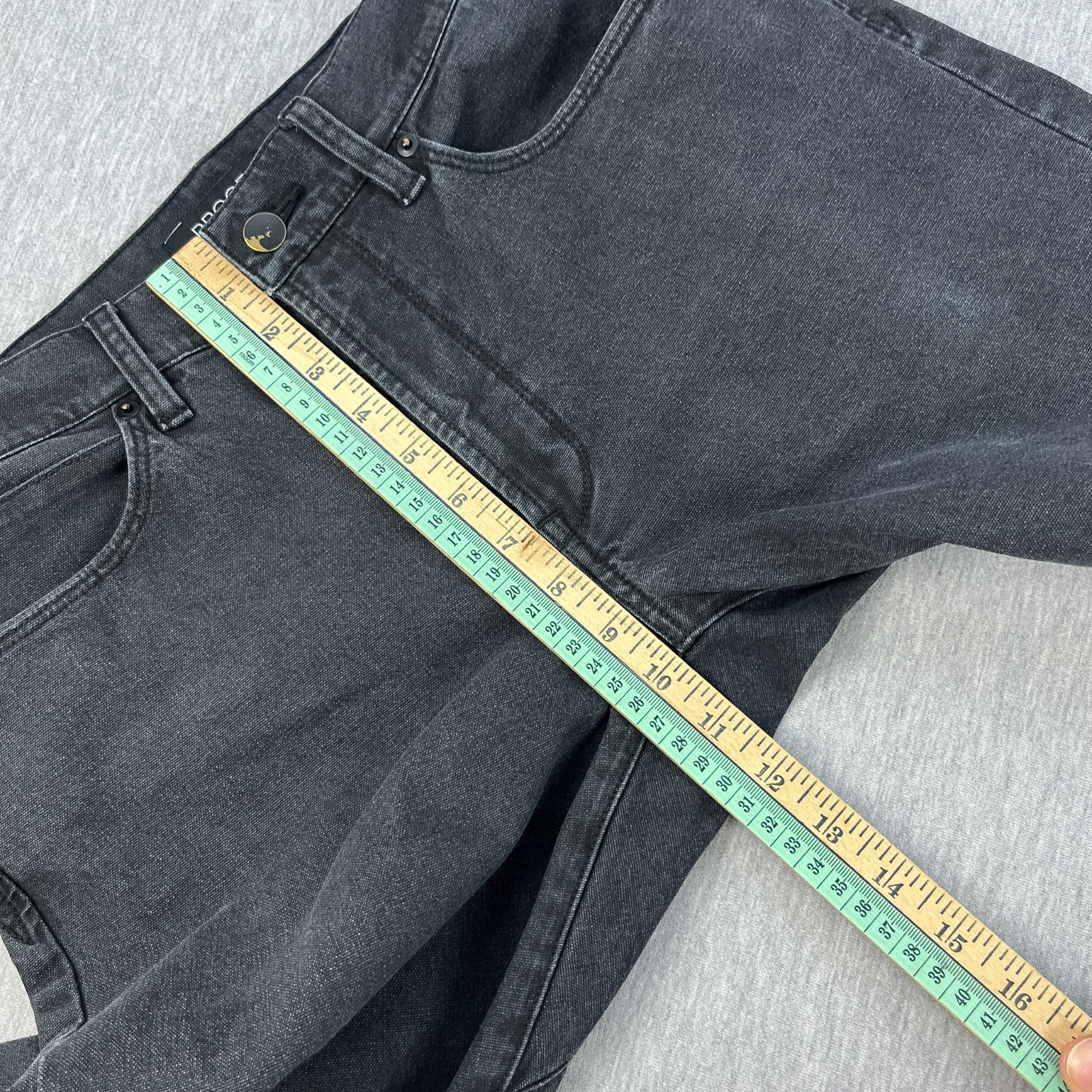 Proof Rover Pant Men 29×30 Slim *Fits 31×30 Black Faded Stretch Canvas Huckberry