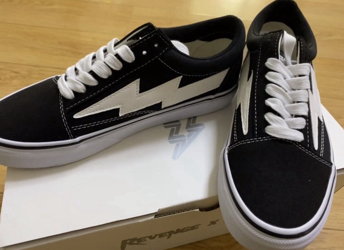 100% Authentic Revenge x Storm Vans Original Regular BLACK 3M Size 11