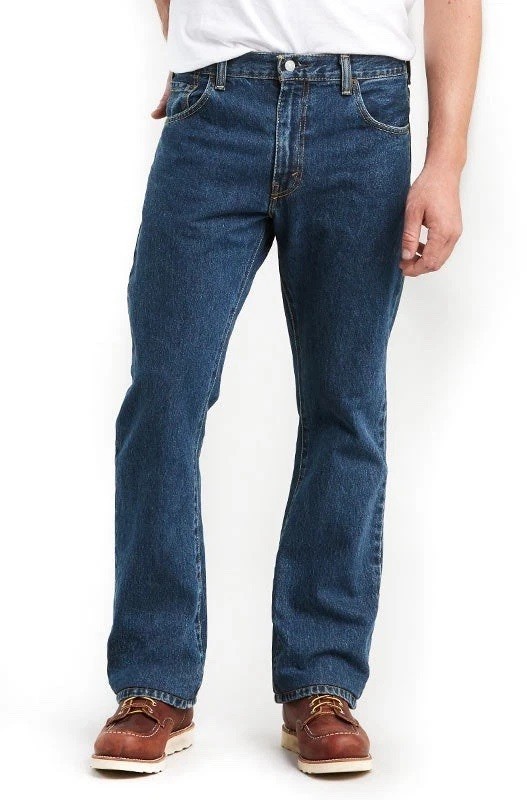 Levi’s Men’s 517-0196 Dark Stonewash Blue Slim Bootcut Jeans 36W x 30L