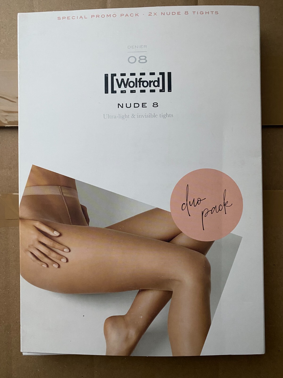 Wolford Nude 8 Duo Pack Tights (Brand New)