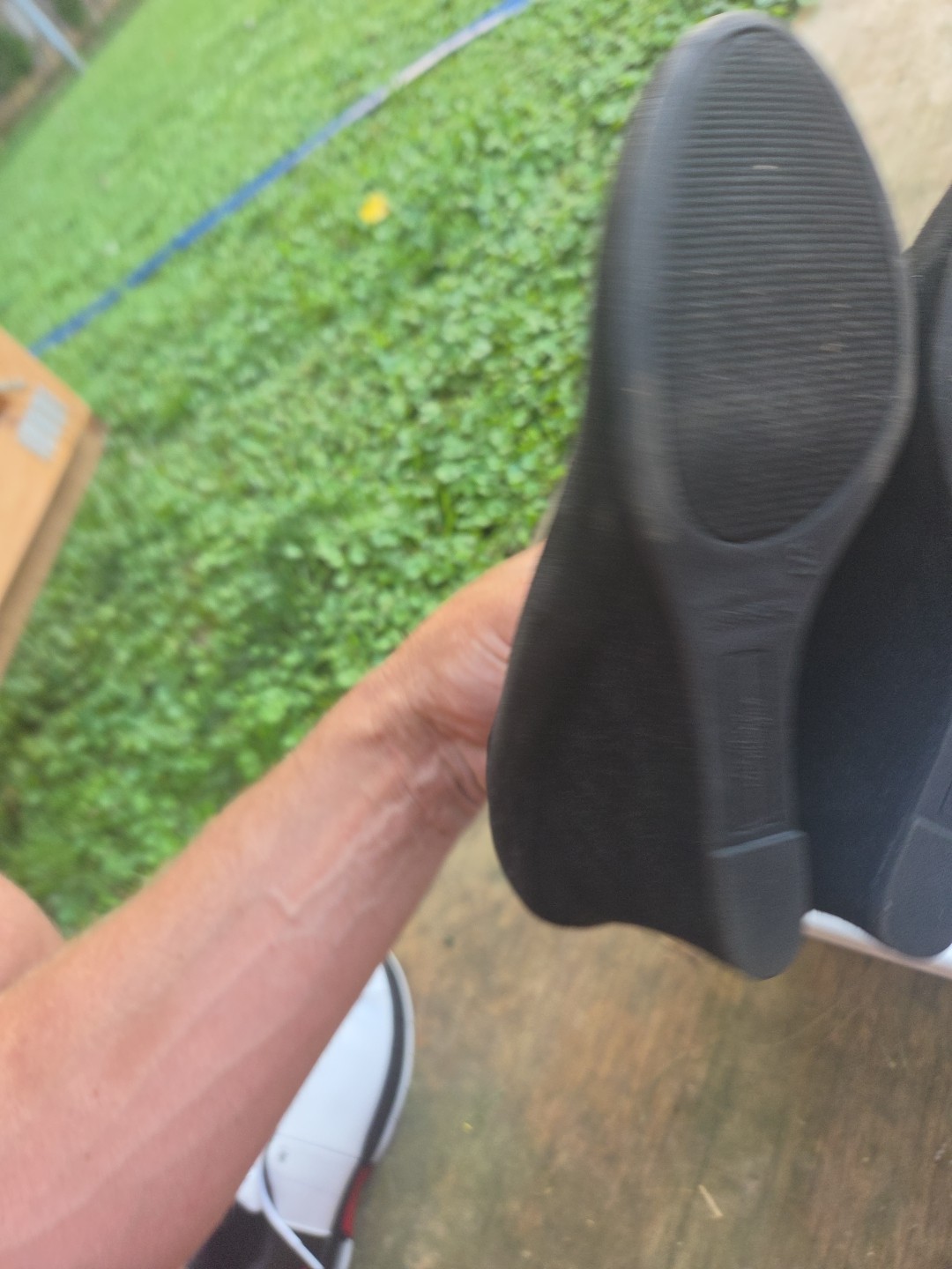 Dexflex Comfort Shoes Black Pumps Wedge Heel Suede Look Y2k Vtg 6.5