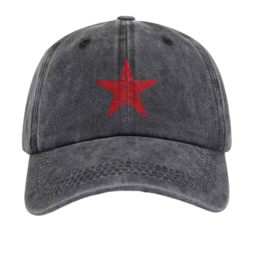 Vintage Five – Pointed Star Personalized Trendy Baseball Cap Casual Cap