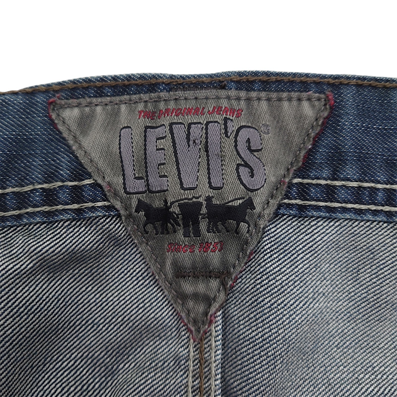 Y2K Levis 511 Jeans Men 31×34 Button Back Cinch Waist Affliction Style Cowboy