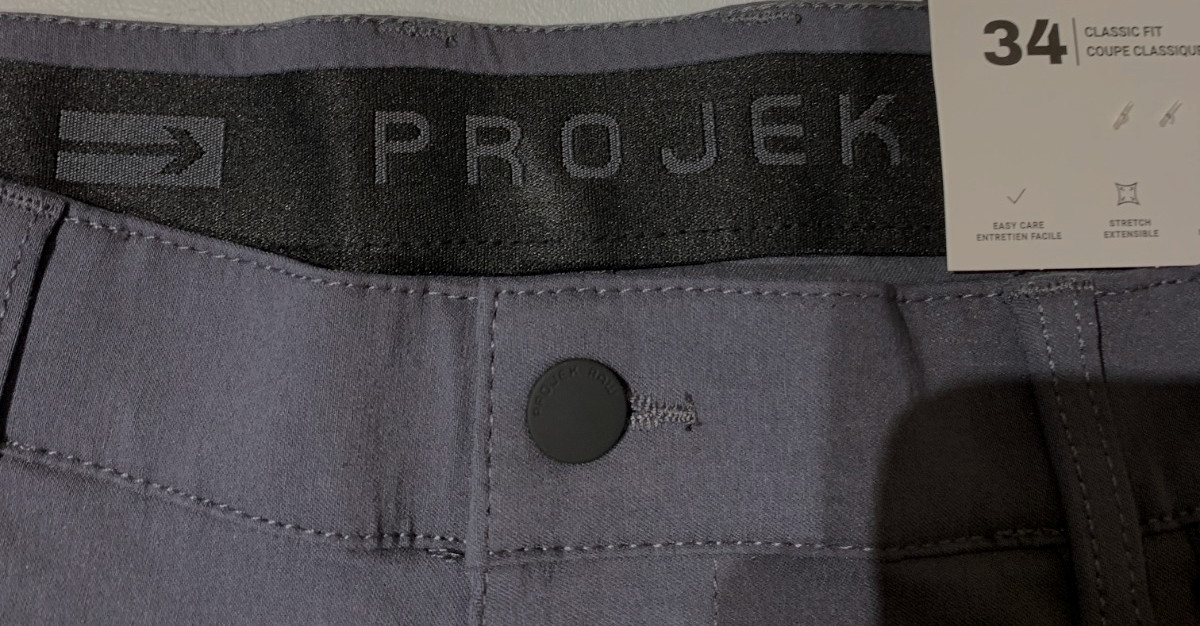 NWT PROJEK RAW Men’s bungee flex Classic Fit Comfort Waistband Grey All Size