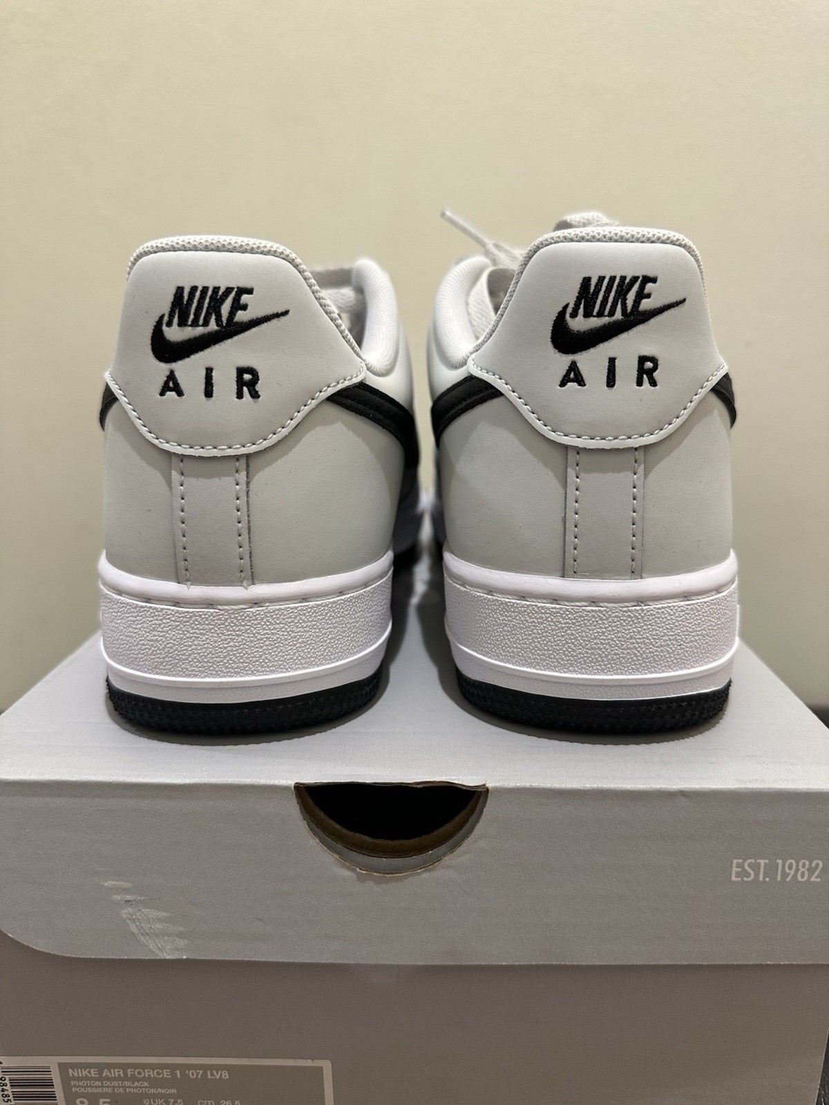 NIB Men Nike Air Force 1 Low ’07 LV8 SE Mesh Tape Photon Dust Blue IH4462-001