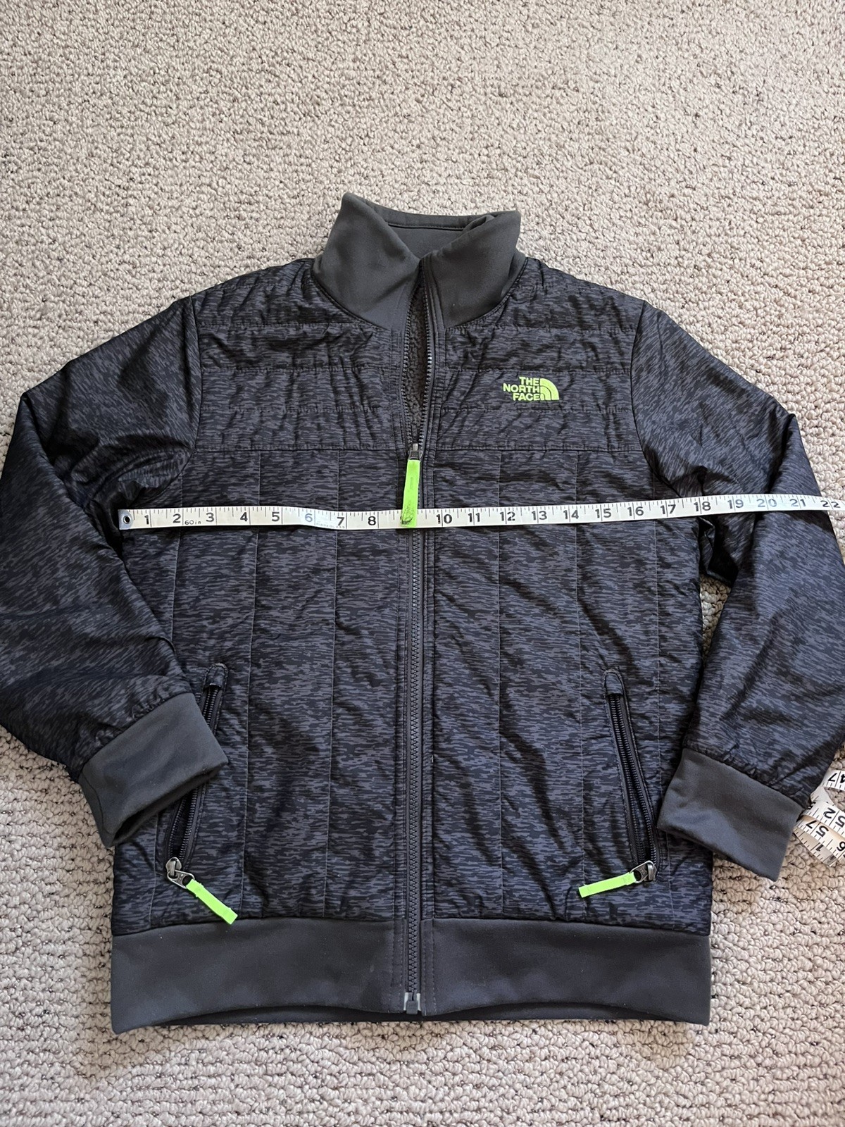 The North Face Boy’s Sz Med 10/12 Quilted Reversible Full Zip Puffer Coat Jacket