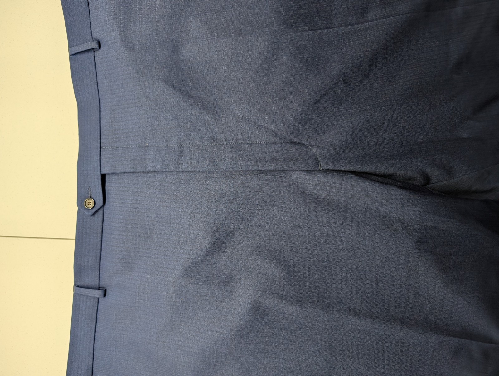 Stafford 2 Piece suit Mens 56R Pants 56×28 Big And Tall Super Suit Solid Blue
