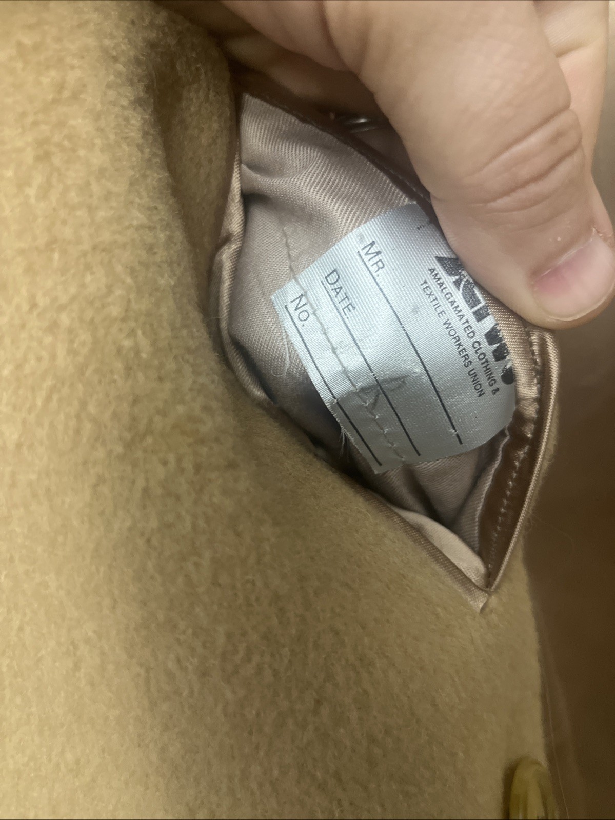 VINTAGE BROOKS BROTHERS MEN’S CAMELS HAIR DOUBLE BREASTED COAT