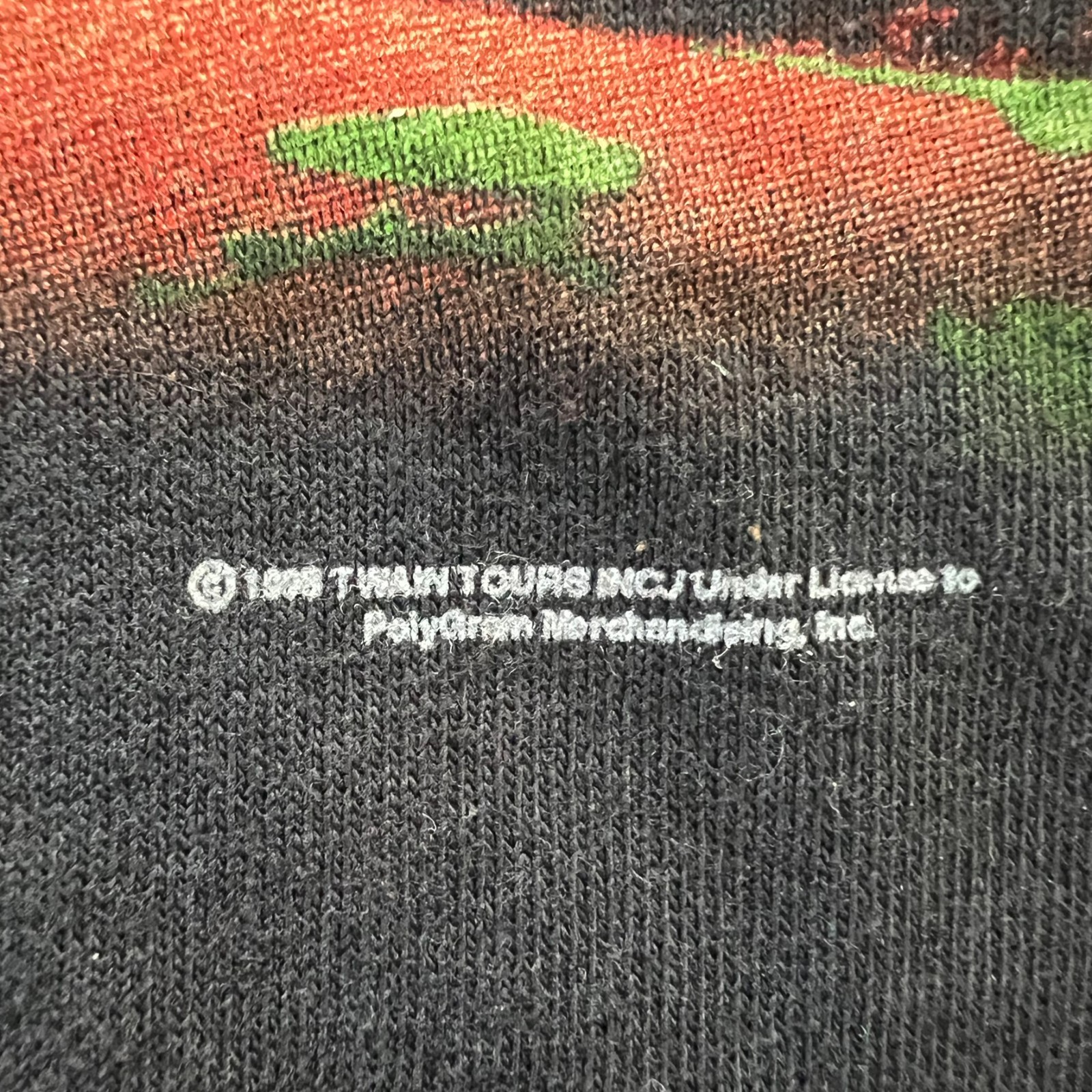 Vintage 1998 Shania Twain Black Band T-Shirt – Delta Pro Weight – Size Youth XL
