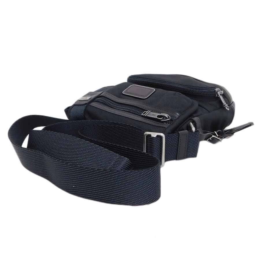 TUMI Alpha Bravo Barstow Crossbody Bag Black Nylon Leather ANA Ltd 222306HK2SM