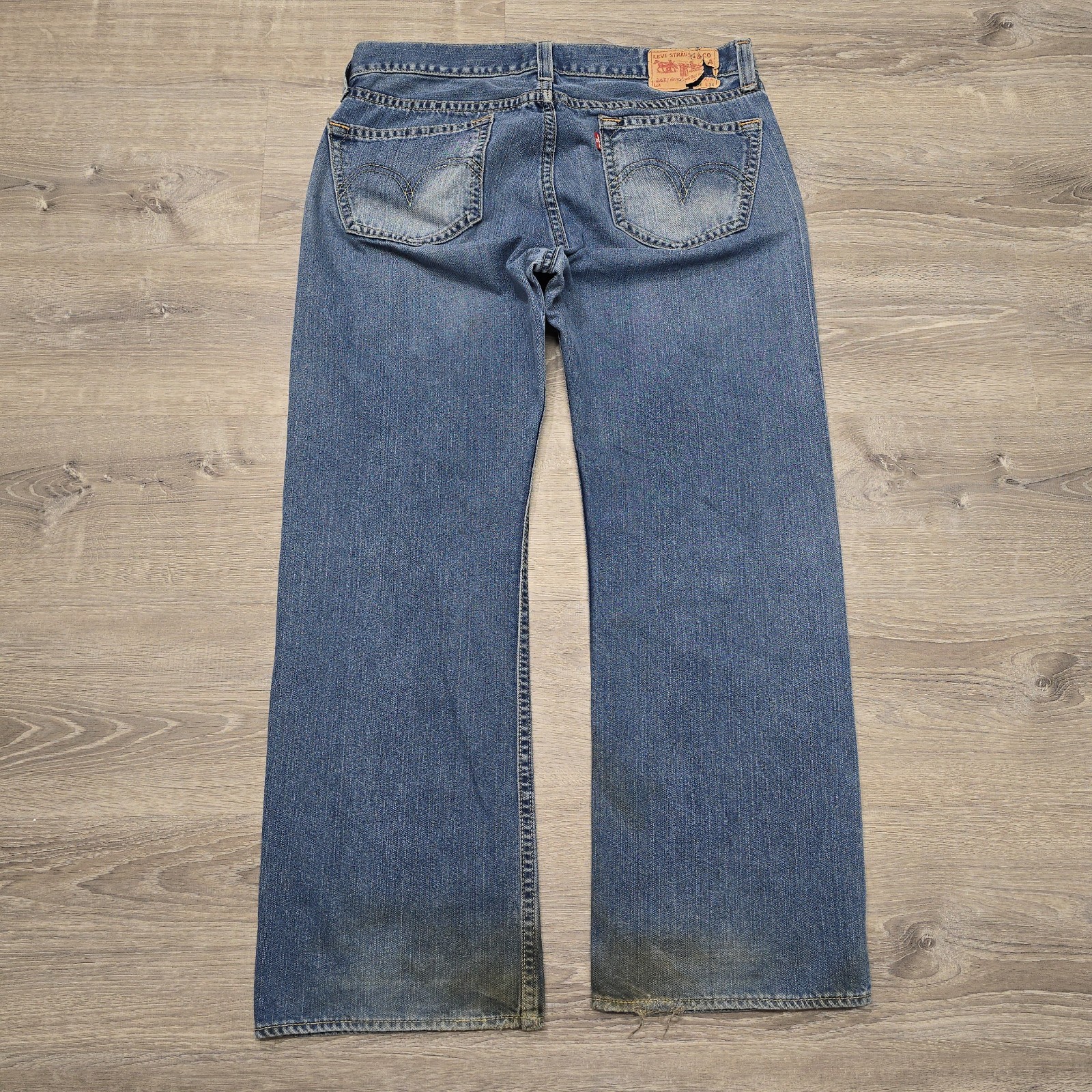 Vintage Levis Type 1 Jeans Loose Fit Blue Denim Red Tab 38×34 Quality Never Goes