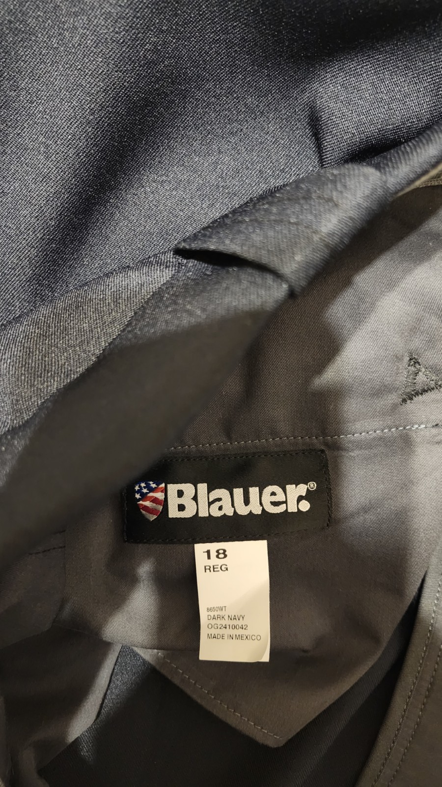 NWT Blauer Women’s 18 Dark Navy 4-Pocket Polyester Trousers Uniform Pants 8650