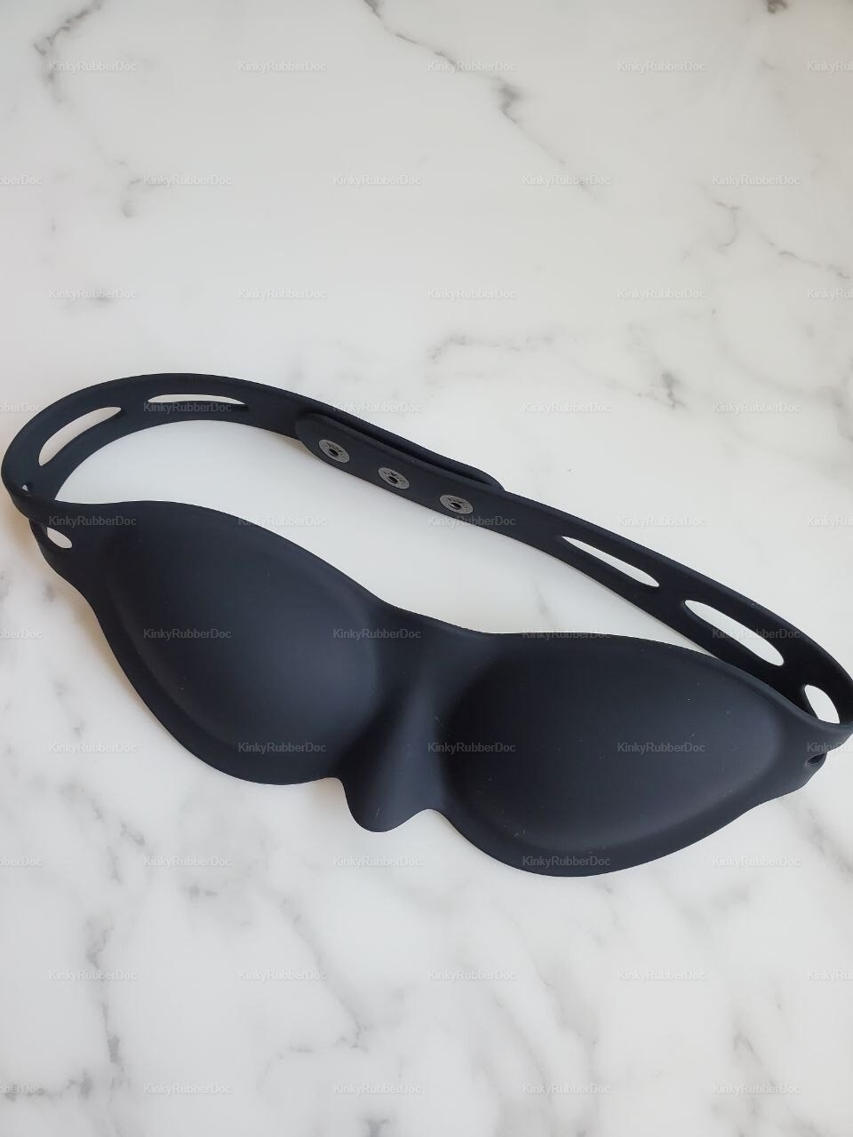 Flexible Silicone eye cover mask with smooth texture. Rubber Gear