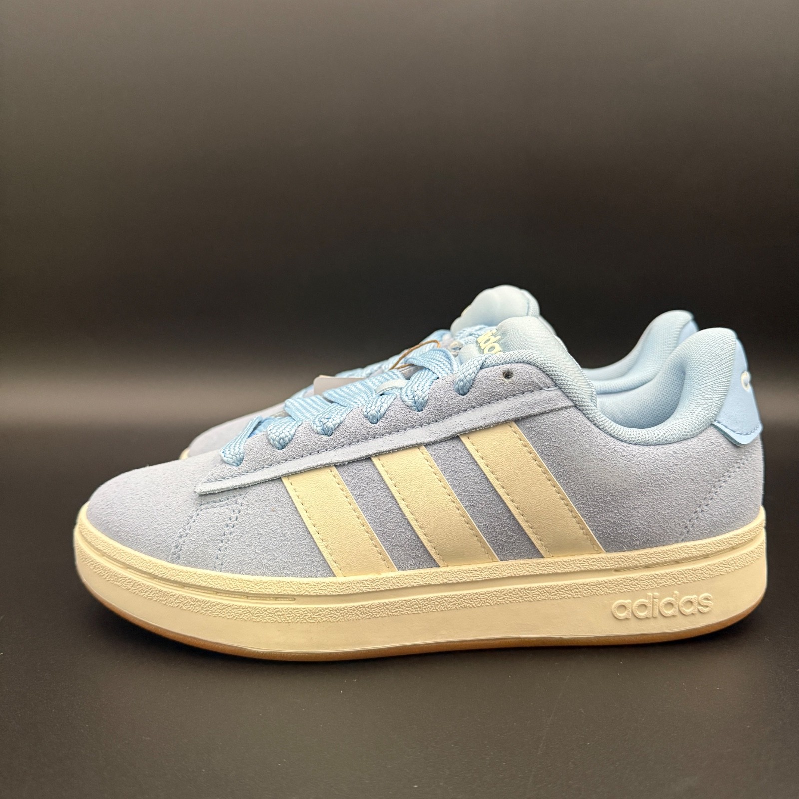 Adidas Womens Grand Court Alpha 00’s JS5038 Blue White Casual Shoes Sneakers