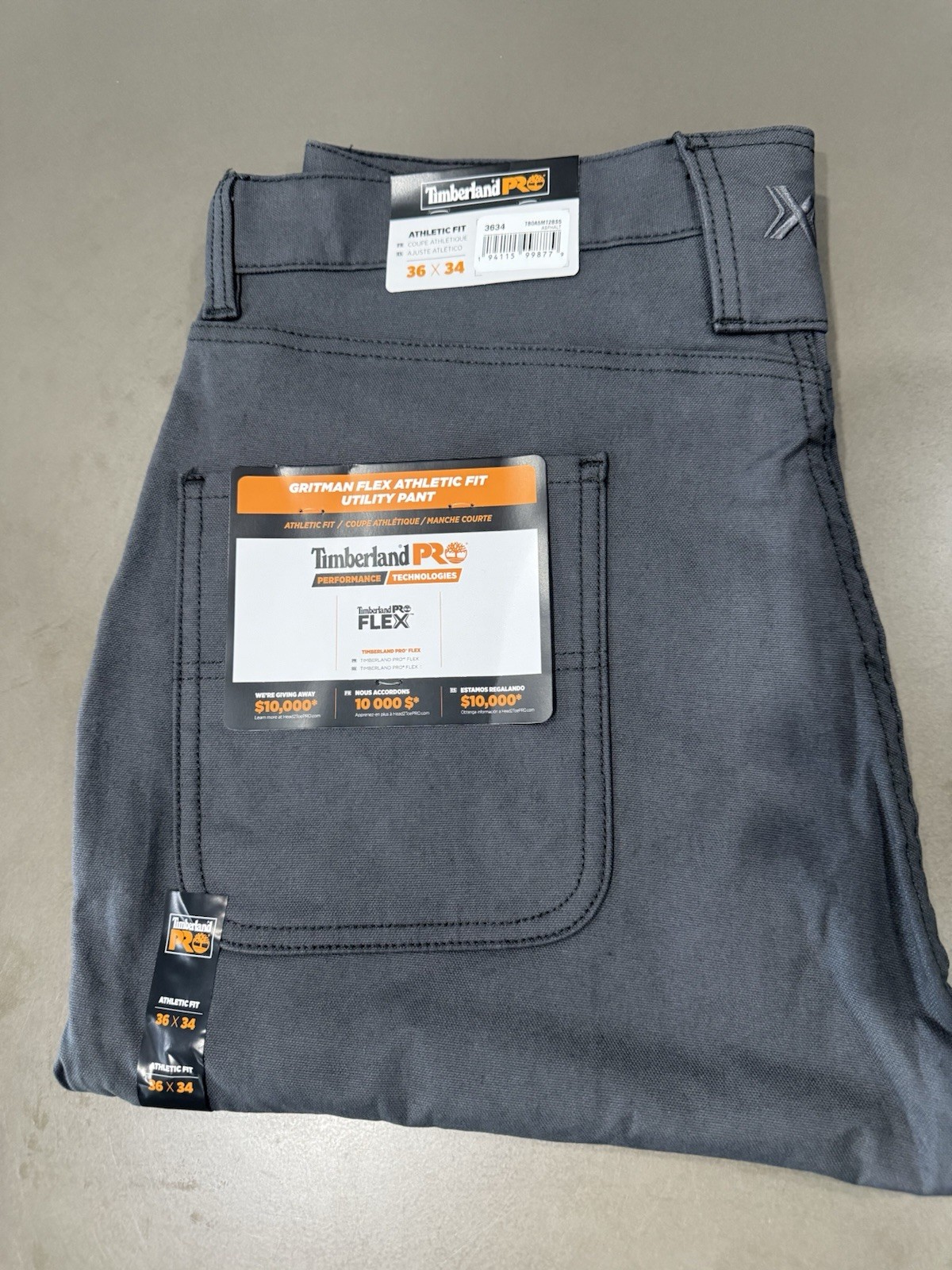 Timberland Pro Gritman Flex Athletic Fit Utility Pant 36×34