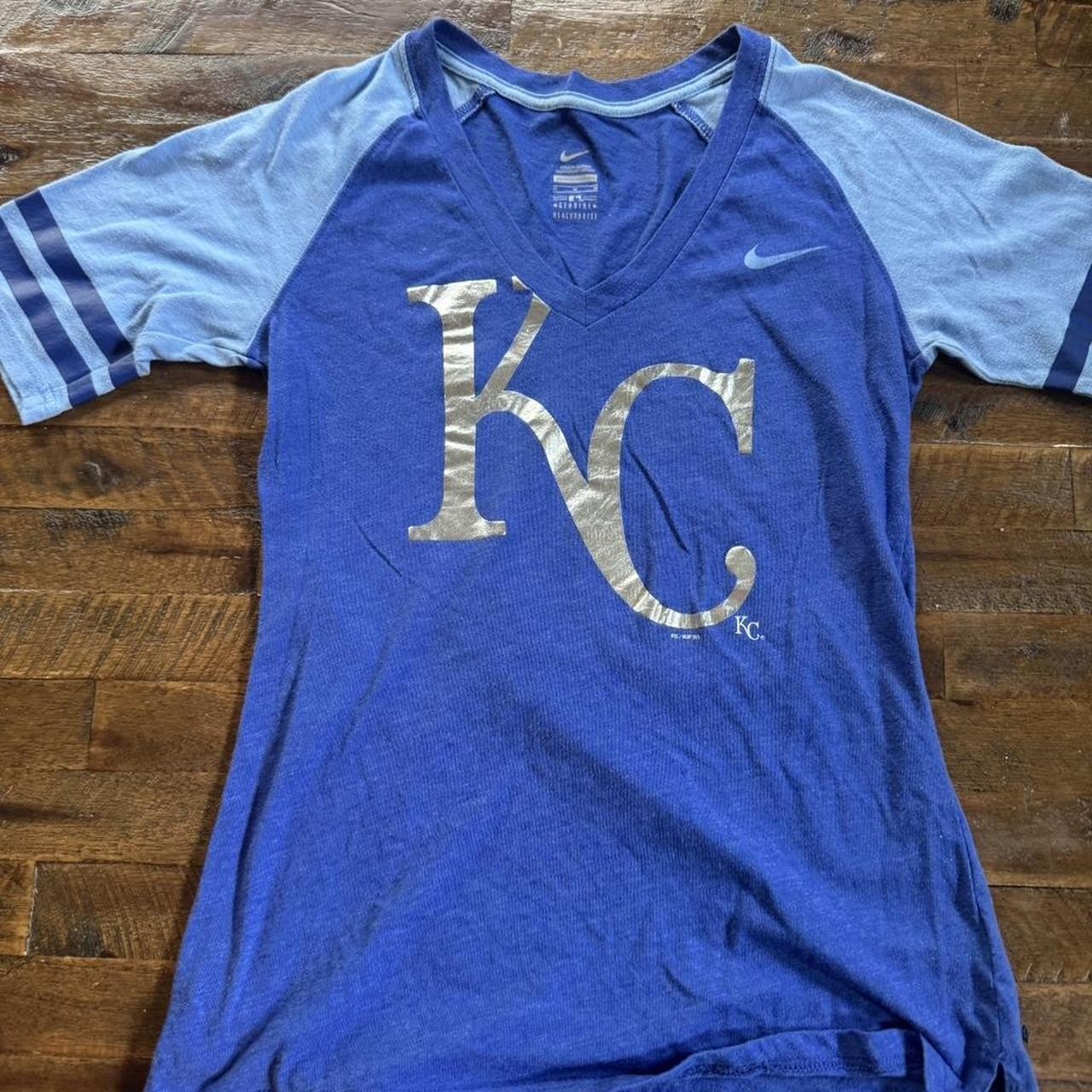 Nike retro Kansas City Royals Women’s Blue Tshirt