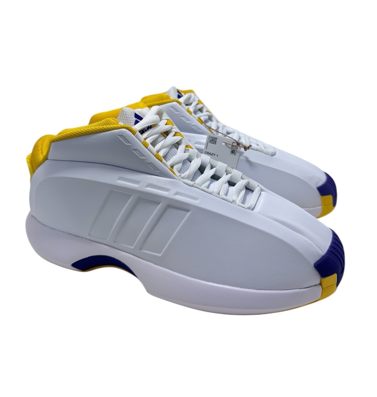 Adidas Crazy 1 Lakers Home GY8947 White Purple Gold Kobe Bryant Mens Size 9