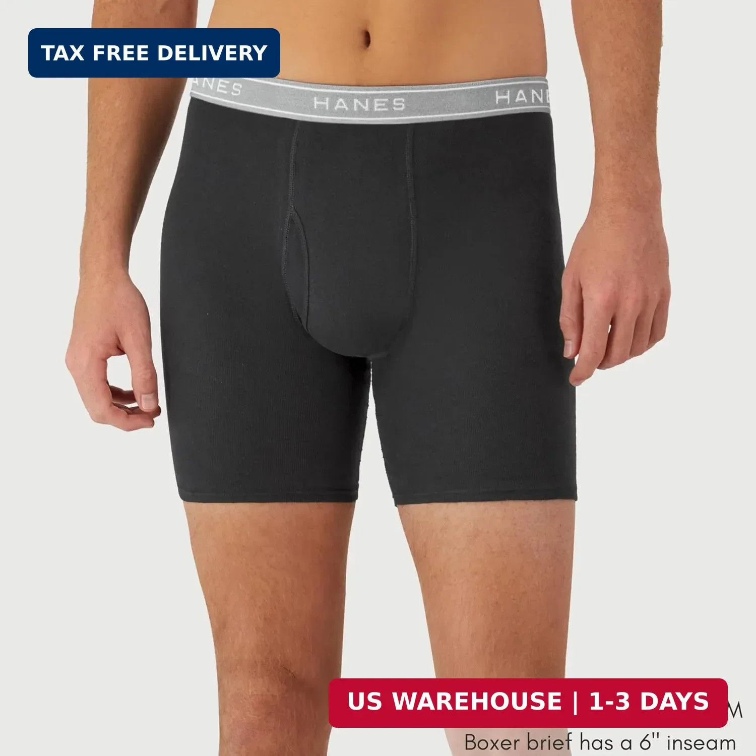 Hanes mens Underwear Boxer Briefs Pack, Cool & Breathable Cotton Moisture-wickin