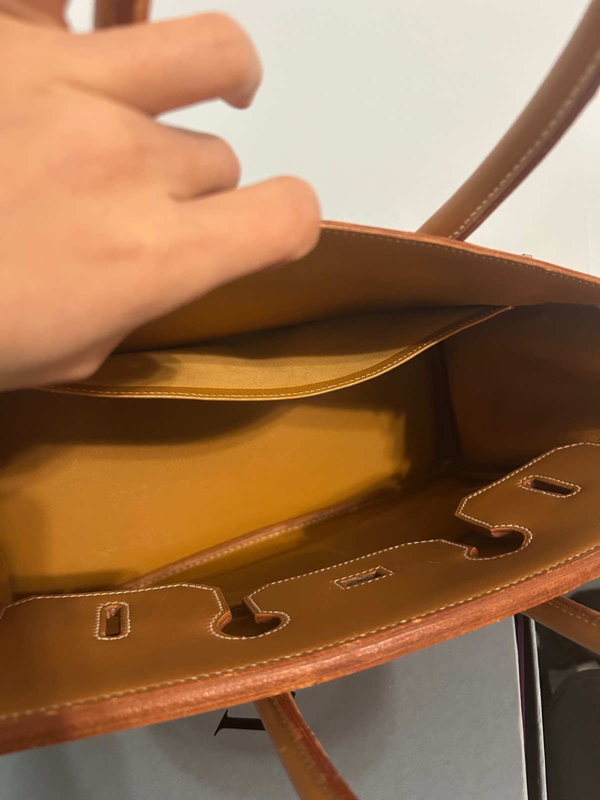 Hermes Birkin 35 Vache Naturel Palladium hardware tan/brown RARE