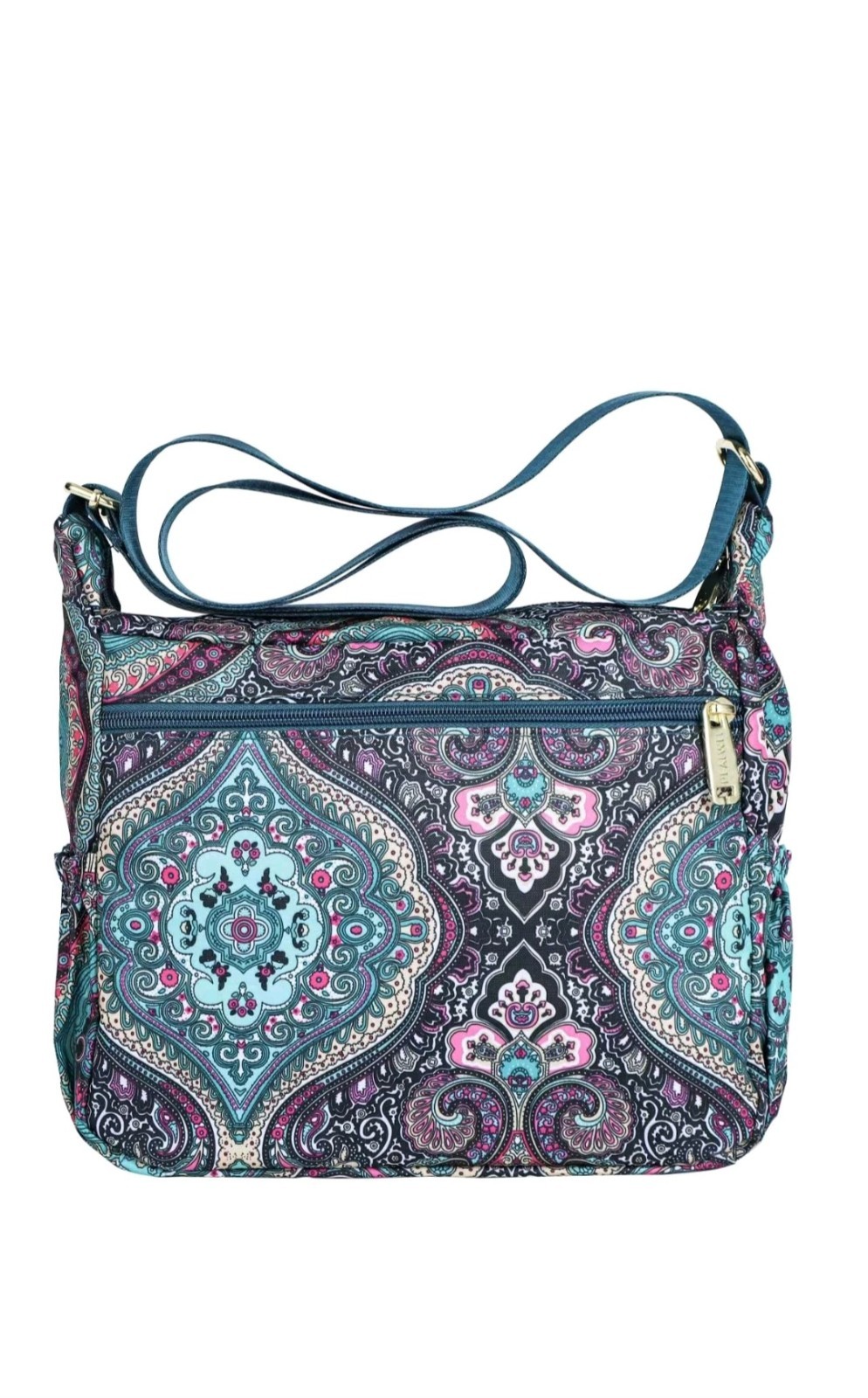 Pealwel Light Life Women Shoulder Handbag Roomy 10.2 x 8.2 inches Ss-black&blue