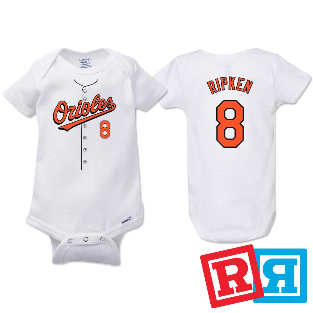 Baltimore Orioles Cal Ripken Jr. Baseball Gerber Baby Onesie® Cotton Bodysuit