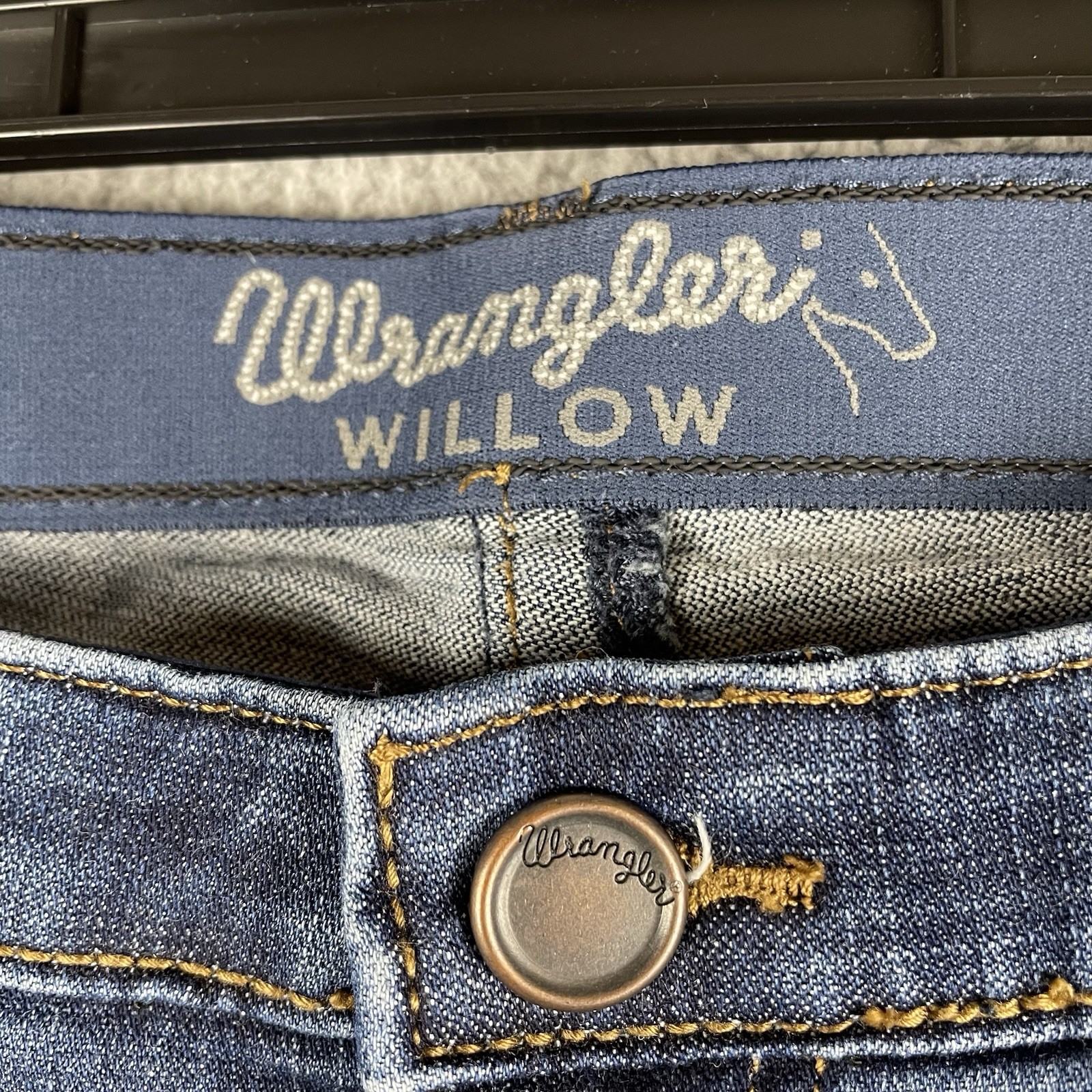 Wrangler Willow Ultimate Riding Jeans Junior Womens 13×36 Blue Denim Bootcut