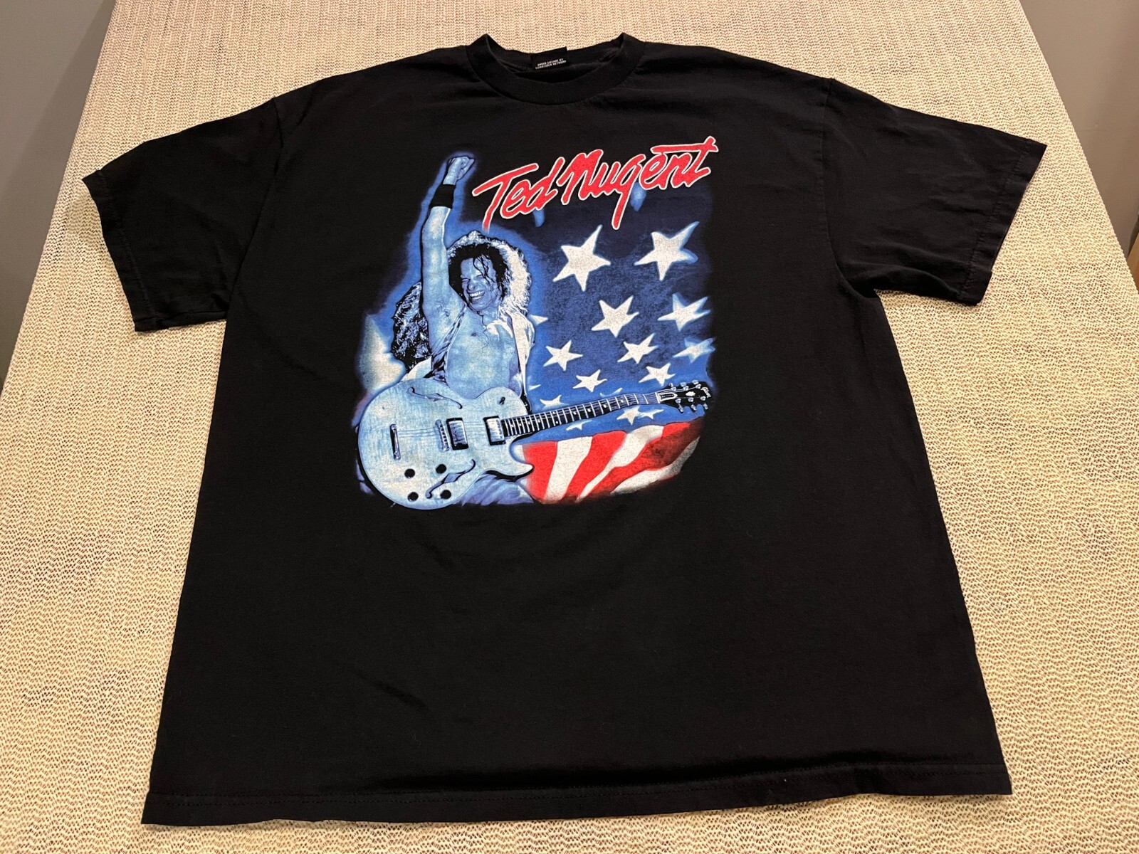 Ted Nugent T-Shirt Men L Black Winterland Classic Rock Retro VTG Y2K 90s Music