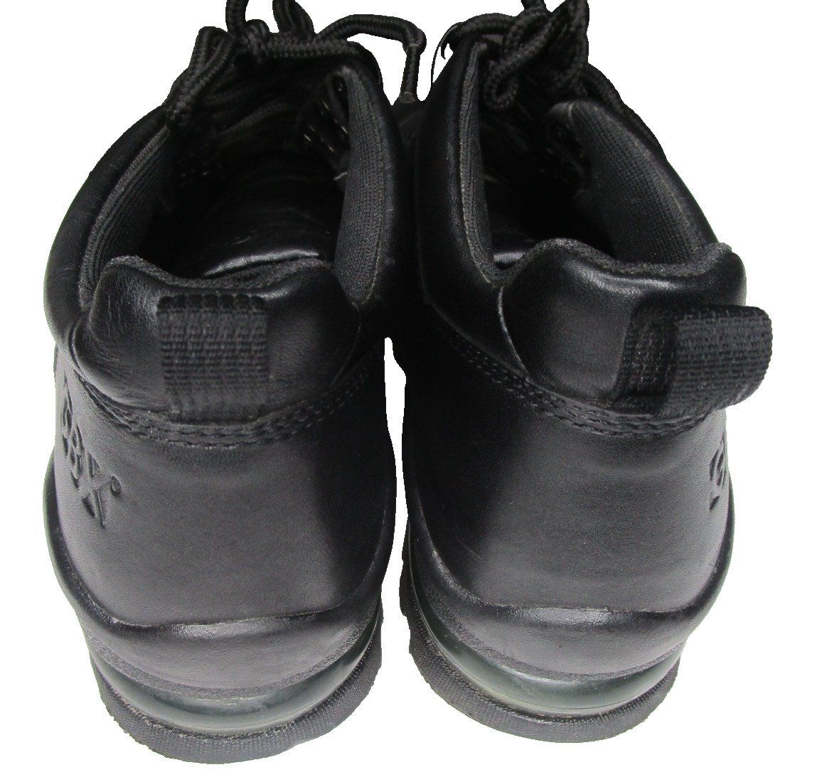 GBX Leather Ankle Boots Lace Up Rugged Gel Rubber Sole Men’s SZ 12 Black