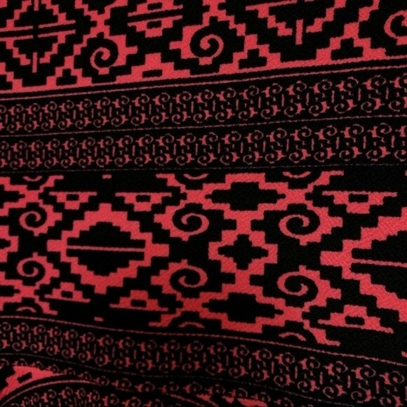 lularoe nicole dress aztec print pink and black