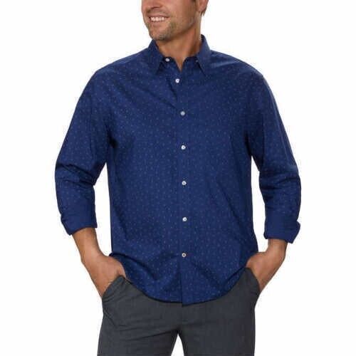 Tommy Hilfiger Men’s All-Season Stretch Regular Fit Dress Shirt