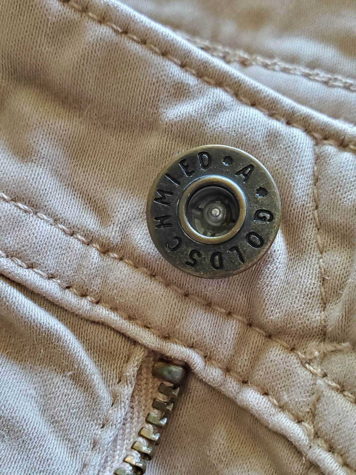 AG Los Angeles Men’s Pants Size 34×34 In Tan Color 97% Cotton 3% Elastane